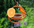 Oriole Hanging Bird Feeder with Clear Bowl, Orange